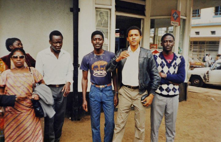 Barack Obama, &agrave; Nairobi&nbsp;(Kenya), en 1987. (ALEX COPPEL / NEWSPIX / REX / SIPA)