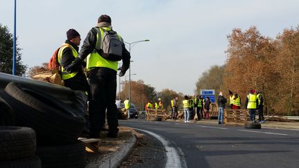 Mobilisation des "gilets jaunes" à Brive-la-Gaillarde, en Corrèze (photo d'illustration). (NICOLAS BLANZAT/RADIOFRANCE)