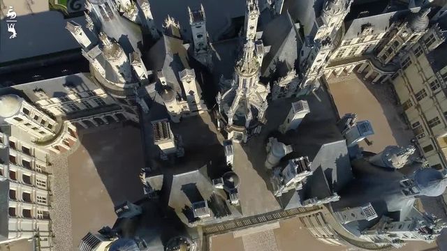 Chambord vu du ciel