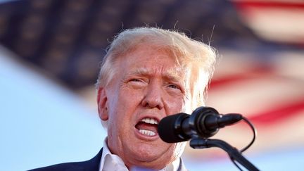 L'ancien président américain Donald Trump à Mesa, en Arizona (Etats-Unis), le 9 octobre 2022.&nbsp; (MARIO TAMA / GETTY IMAGES NORTH AMERICA / AFP)