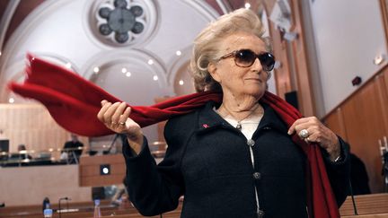 La conseill&egrave;re g&eacute;n&eacute;rale de Corr&egrave;ze Bernadette Chirac, le 23 mars 2012, &agrave; Tulle (Corr&egrave;ze). (PATRICK KOVARIK / AFP)