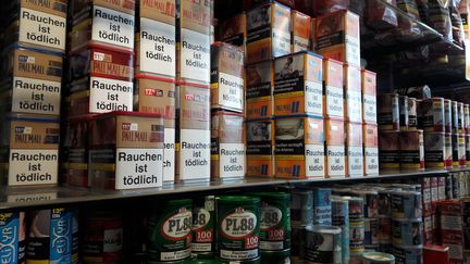 Un bureau de tabac&nbsp;à Kehl, en Allemagne, le 14 juillet 2017. (AUDE RASO / RADIO FRANCE)