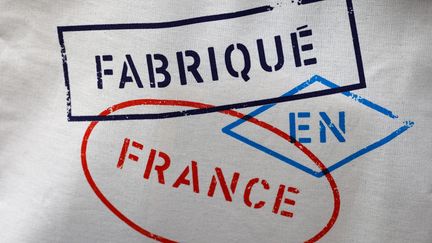 Le logo "made in France" présenté à l'Elysée, le 2 juillet 2021. (AFP)