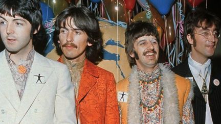 Beatles avec Paul McCartney, George Harrisson, Ringo Starr et John Lennon, Hilversum (Pays-Bas) 1975
 (ANP/AFP)