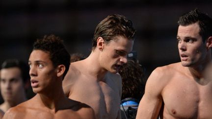 Les relayeurs du 4x200m nage libre (FRANCOIS XAVIER MARIT / AFP)