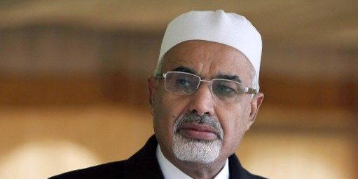 Mohamed al-Megaryef, président démissionnaire de l'Assemblée libyenne, le 17 février 2013 (AFP/Abdoullah Douma)