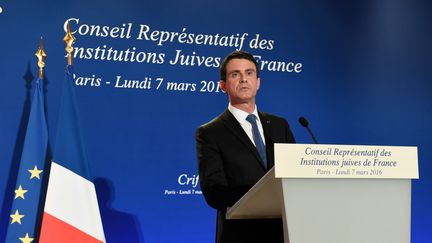 Pour Manuel Valls, l'antisionisme est "le synonyme de l'antisémitisme"