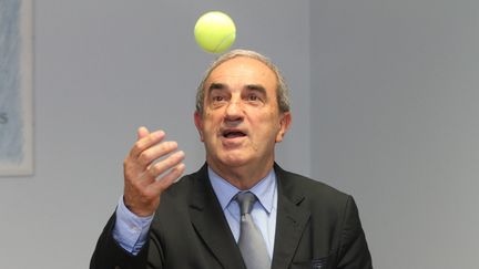 Le président de la Fédération française de tennis, Jean Gachassin, le 16 septembre 2015 à Paris. (MAXPPP)