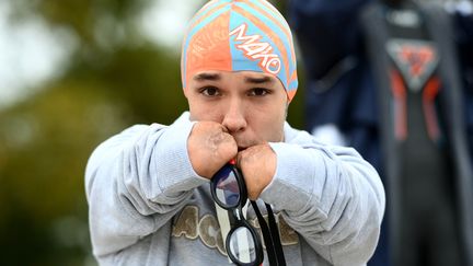 Theo Curin, nageur de haut niveau amputé des quatre membres. Photo d'illustration. (FRANCK FIFE / AFP)