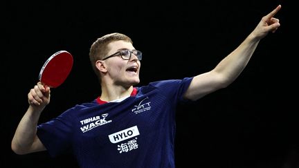 Alexis Lebrun lors des Championnats d'Europe à Linz (Autriche), le 20 octobre 2024. (MAXPPP)