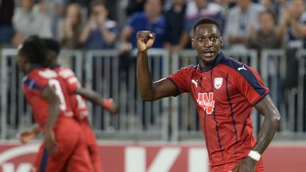 Younousse Sankharé lors d'un&nbsp;match avec les Girondins de Bordeaux, le 4 octobre 2018 (NICOLAS TUCAT / AFP)