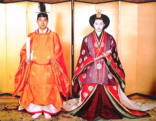 Le mariage du prince Akihito avec Michiko Shoda le 1er janvier 1958.
Creative commons
 (Wikimedia commons)