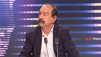 Philippe Martinez, le sécrétaire général de la CGT, était l'invité de franceinfo,&nbsp;jeudi 15&nbsp;décembre 2022. (FRANCEINFO / RADIOFRANCE)