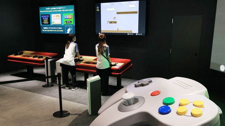 Besucher des Nintendo-Museums, 25. September 2024 in einem Vorort von Kyoto (Japan). (KAWASAKI CITY/YOMIURI)