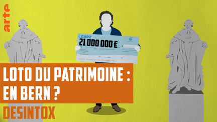 Désintox. Le fait que l'Etat récupère les taxes du loto du patrimoine n'a jamais été un secret. (ARTE/LIBÉRATION/2P2L)