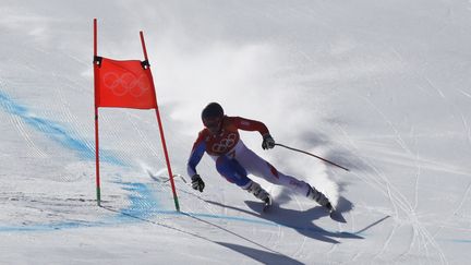 Le skieur français Alexis Pinturault lors de la descente du combiné, le 13 février 2018 aux Jeux olympiques de Pyeongchang (Corée du Sud). (STEFANO RELLANDINI / REUTERS)