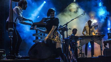 Caravan Palace sur la scène du théâtre antique de Vienne le 30 juin 2016
 (Jean-François Lixon)