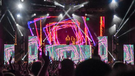 Le DJ Bob Sinclar lors du Gru Village Music Festival, le 4 juin 2019 en Italie.&nbsp; (MAURO UJETTO / NURPHOTO)