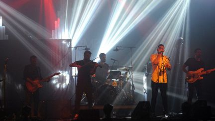 Le groupe libanais Mashrou' Leia sur le scène du Primtemps de Bourges le 26 avril 2015.
