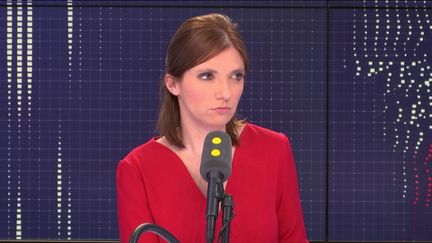 La députée LREM Aurore Bergé le 28 janvier 2019 sur franceinfo. (FRANCEINFO / RADIOFRANCE)