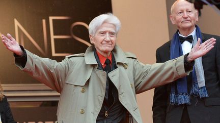 Alains Resnais avec Gilles Jacob au 65e Festival de Cannes en 2012
 (ALBERTO PIZZOLI / AFP)