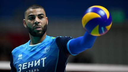 Earvin Ngapeth, le 9 novembre 2018, lorsqu'il évoluait à Kazan.&nbsp; (MAKSIM BOGODVID / SPUTNIK)