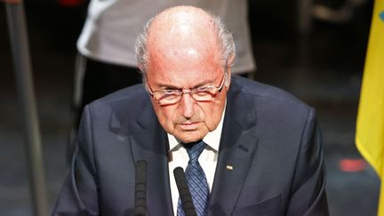 &nbsp; ("Je ne peux pas contrôler tout le monde", s'est défendu Sepp Blatter à l'ouverture du 65e congrès de la Fifa © MAXPPP)