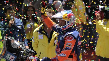 Le pilote britannique Sam Sunderland (KTM) (JORGE BERNAL / AFP)