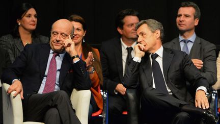 &nbsp; (Alain Juppé et Nicolas Sarkozy lors d'un meeting le 15 octobre dernier © MaxPPP)