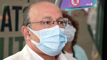 Pr Christian Rabaud,&nbsp;&nbsp;infectiologue et président de la commission médicale d’établissements du CHRU de Nancy, le 5 juin 2020. (CEDRIC JACQUOT / MAXPPP)