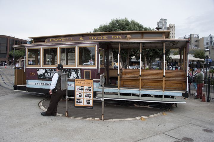 &nbsp; (Le cable car de San Francisco © Photo : Antoine Denoix)