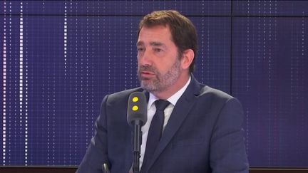 Christophe Castaner, ministre de l'Intérieur, invité du "8h30 Fauvelle-Dély", vendredi 26 avril 2019.&nbsp; (FRANCEINFO / RADIOFRANCE)