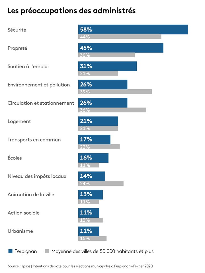 Les préoccupations des administrés&nbsp; (IPSOS POUR FRANCEINFO / STÉPHANIE BERLU)