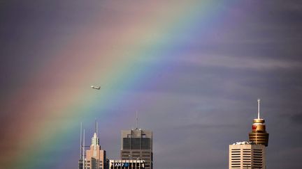 Un Boeing 737 au-dessus de Sydney (Australie), le 17 juin 2013. (DAVID GRAY / REUTERS)