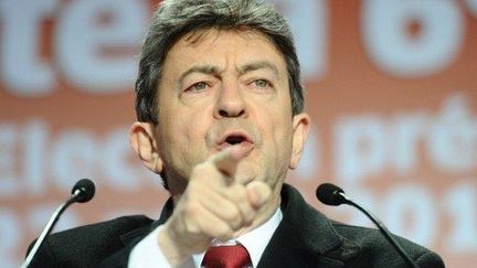 Jean-Luc Mélenchon le soir du premier tour (22 avril 2012) (MARTIN BUREAU / AFP)