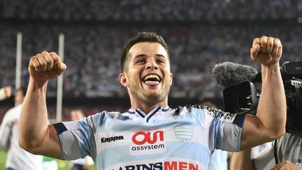 Le joueur de rugby du Racing 92, Brice Dulin (DAMIEN MEYER / AFP)