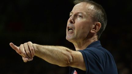 Vincent Collet a présenté ce jeudi l'équipe de France qui préparera l'Eurobasket en septembre prochain (GERARD JULIEN / AFP)