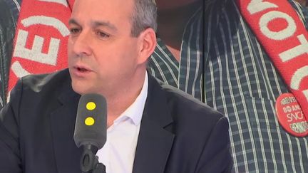 Laurent Berger, secrétaire général de la CFDT, invité de franceinfo le 9 mai 2018. (RADIO FRANCE / FRANCE INFO)