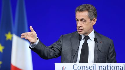 &nbsp; (Nicolas Sarkozy au Conseil national du parti Les Républicains © MaxPPP)