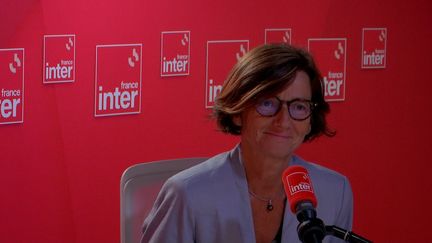 Agnès Firmin-Le Bodo,&nbsp;ministre déléguée aux professions de santé, était l'invitée de France Inter, samedi 17 septembre 2022.&nbsp; (FRANCEINTER / RADIOFRANCE)