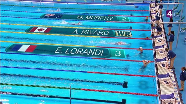 Natation paralympique : Elodie Lorandi en bronze sur 400 m