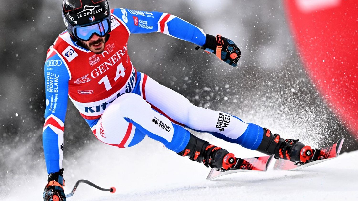 Cyprian Sarrazin became the third Frenchman to win the legendary Kitzbühel downhill