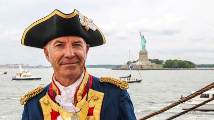 &nbsp; (Yann Cariou, le capitaine de l'Hermione lors de l'escale à New York © Loïc Bailliard / Association Hermione)