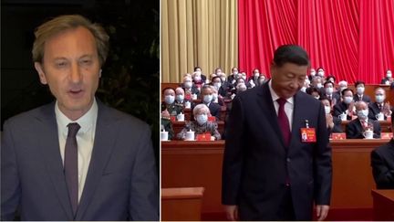 Xi Jinping a&nbsp;défendu sa politique zéro Covid dans un discours. (FRANCEINFO)