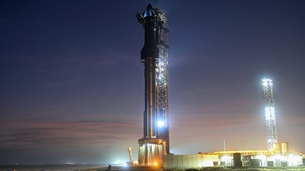 La fusée Starship à Boca Chica au Texas. (JOE MARINO / MAXPPP)