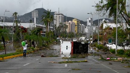 The damage caused in Acapulco (Mexico) by Hurricane Otis, October 25, 2023. (FRANCISCO ROBLES / AFP)