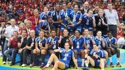 Les Françaises avec la médaille d'argent au Mondial de Sao Paolo