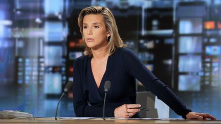 Laurence Ferrari, ici en 2009, pr&eacute;sentait le JT de 20 heures de TF1 depuis 2008. (JACQUES DEMARTHON / REUTERS)