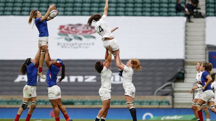 Angleterre - France lors du Tournoi des Six Nations 2020, le 21 novembre 2020.  (ADRIAN DENNIS / AFP)