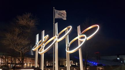 La place Nadia Comaneci au coeur du parc olympique de Montréal (CECILIA BERDER / FRANCEINFO / RADIO FRANCE)